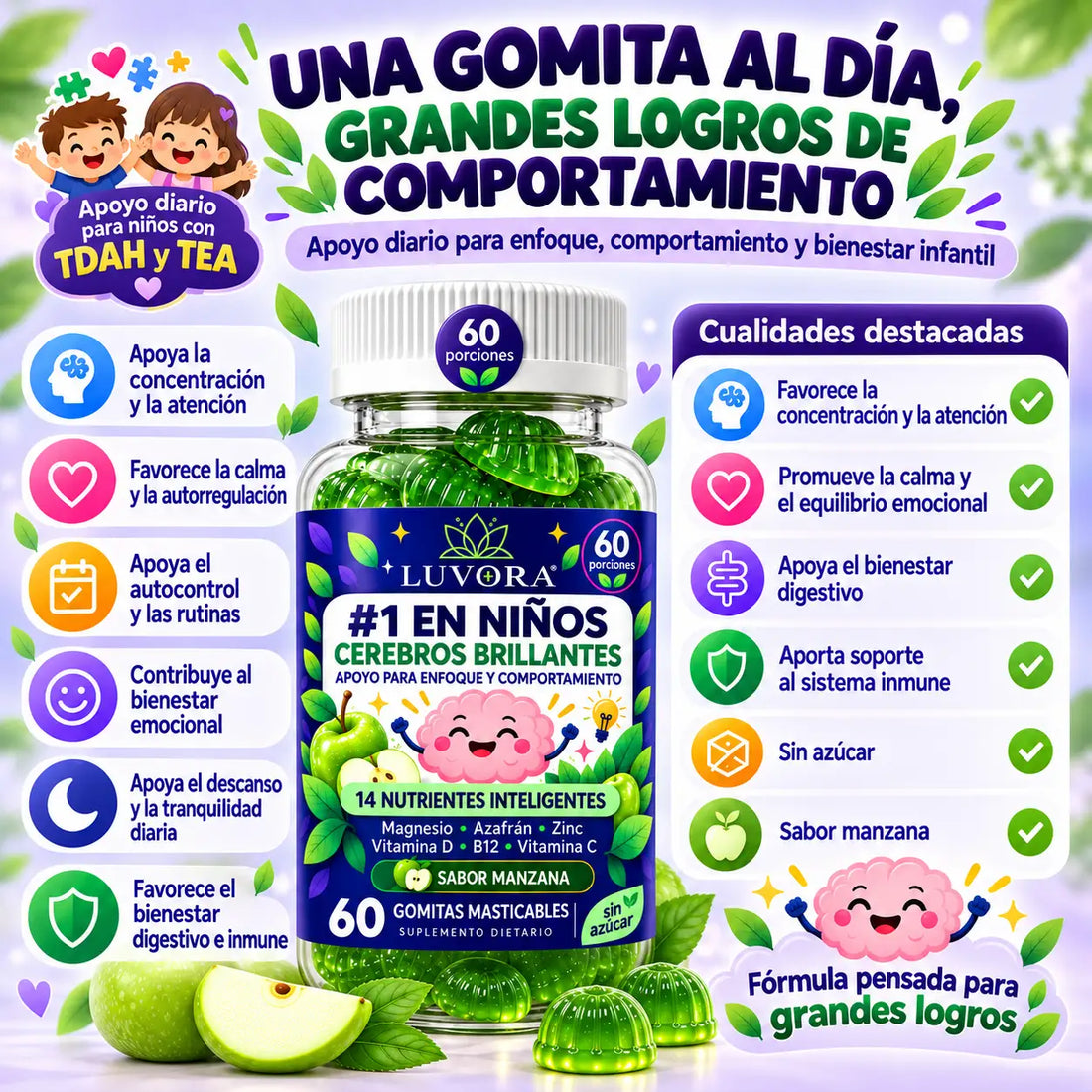 Luvora® Kids | Nutrición diaria para acompañar su bienestar